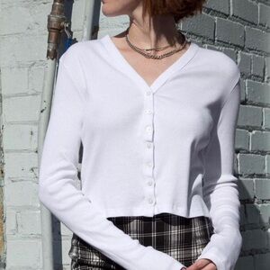 Brandy Melville V-Neck Button Up Cardigan